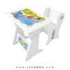 میز و صندلی کودک قابل مونتاژ مدل MK69 رنگ تمام سفید