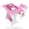 میز و صندلی کودک قابل مونتاژ مدل MK69 رنگ سفید و صورتی