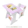 میز و صندلی کودک قابل مونتاژ مدل MK69 رنگ سفید و یاسی
