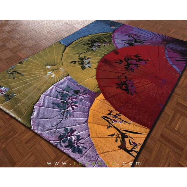 فرش سه بعدی 4 متری مدل چتر