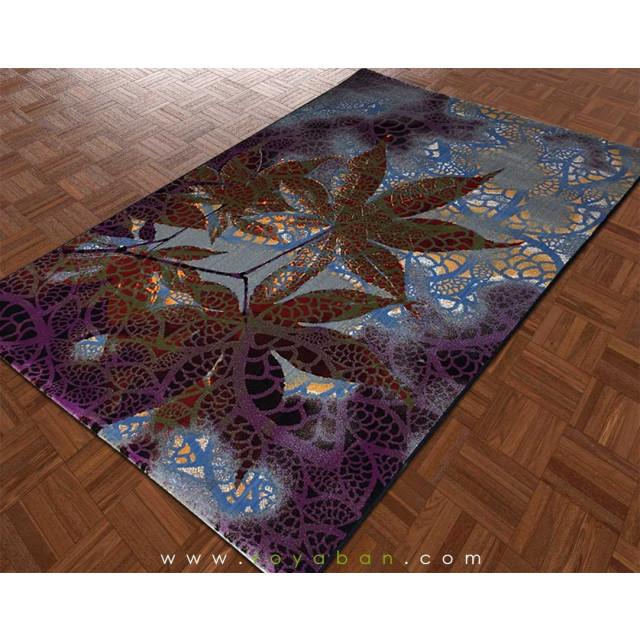 فرش مدرن طرح برگ