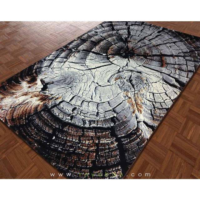 فرش سه بعدی 4 متری مدل تنه درخت