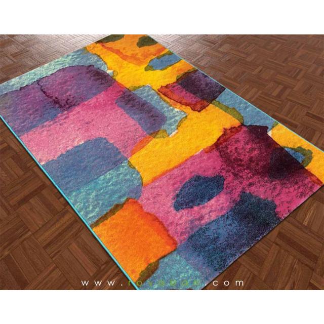 فرش سه بعدی 4 متری ساوین مدل آبرنگ