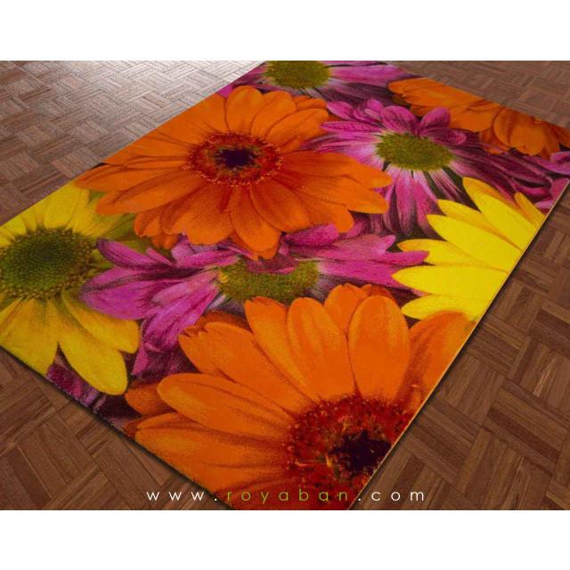 فرش سه بعدی 6 متری ساوین مدل گلسار