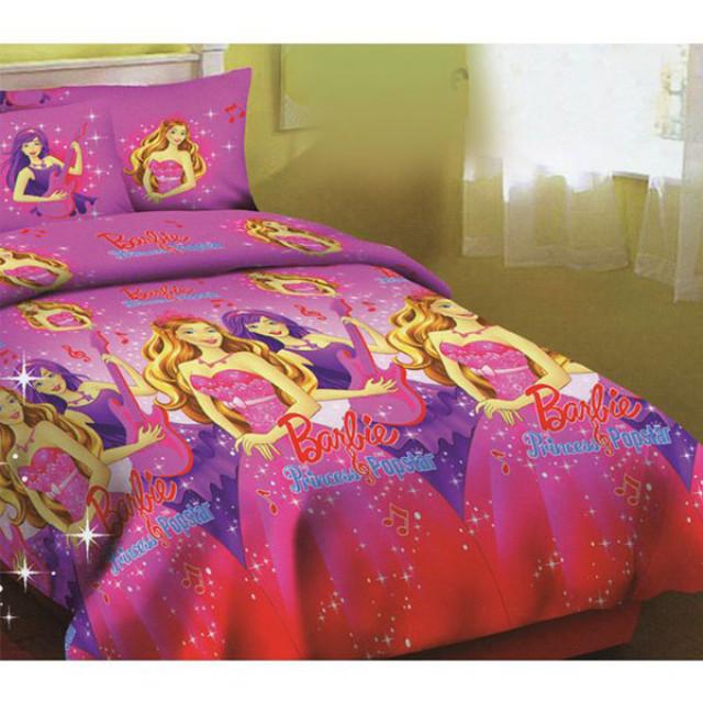 ست روتختی لحافی نوجوان 4 تکه طرح Barbie Popstar