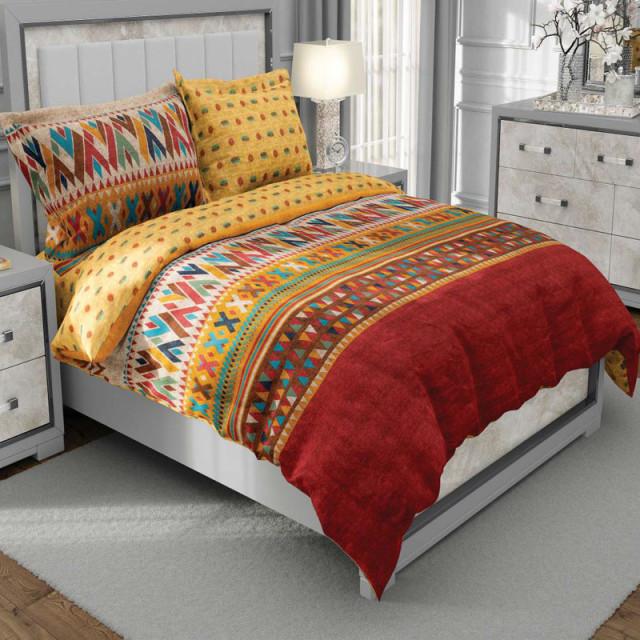 روتختی کارینا دونفره ساتین پنبه پلاس مدل Boho