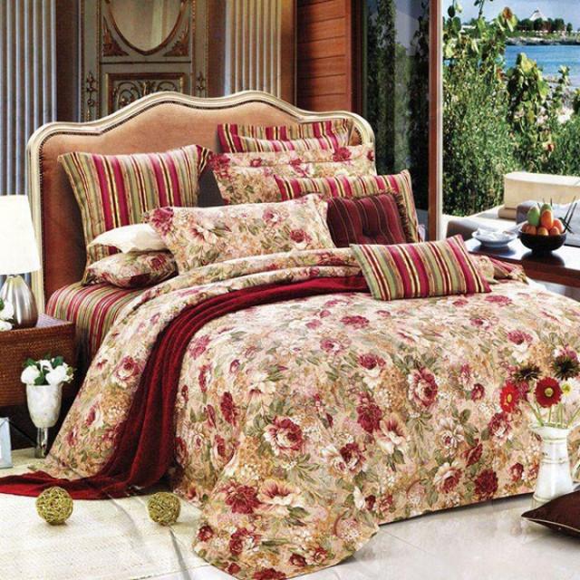 ست روتختی لحافی دو نفره 6 تکه مدل Elmira