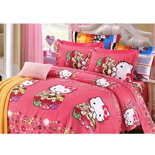 ست روتختی لحافی نوجوان 4 تکه طرح Kitty Naz