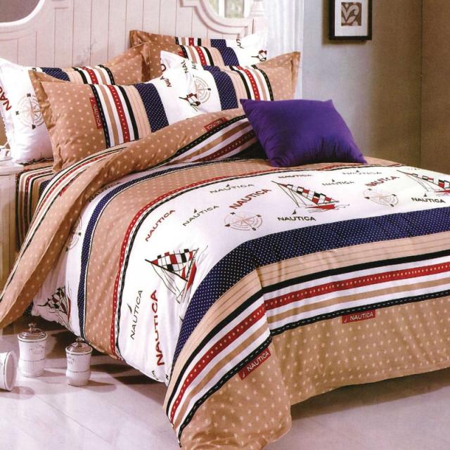 ست روتختی لحافی یک نفره 4 تکه طرح کشتی