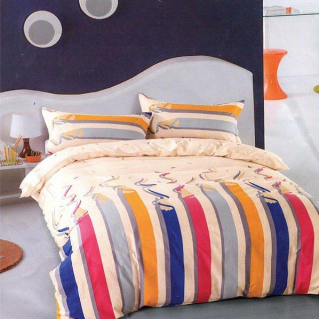 ست روتختی لحافی نوجوان 4 تکه طرح Pencil