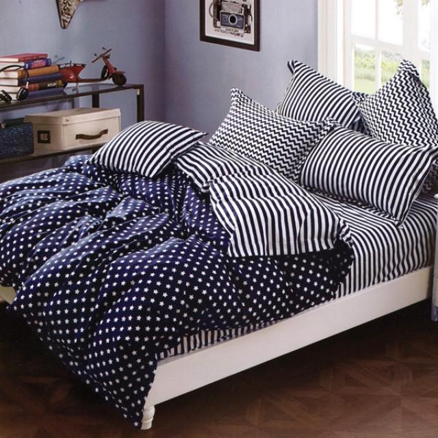 ست روتختی لحافی یک نفره 4 تکه مدل Sky A