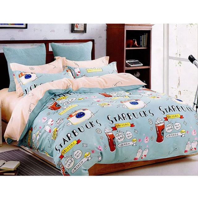ست روتختی لحافی نوجوان 4 تکه طرح Starbucks