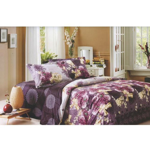 ست روتختی لحافی یک نفره 4 تکه طرح Violet