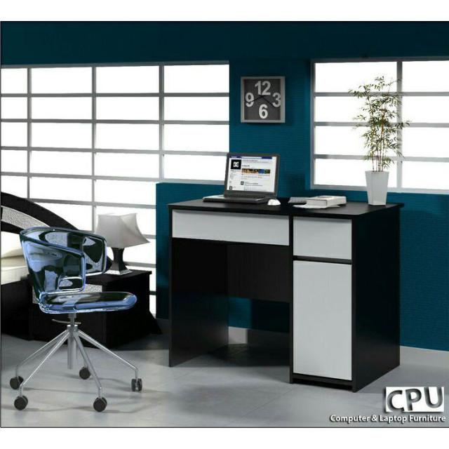 میز تحریر قابل مونتاژ مدل T2001 سفید و مشکی