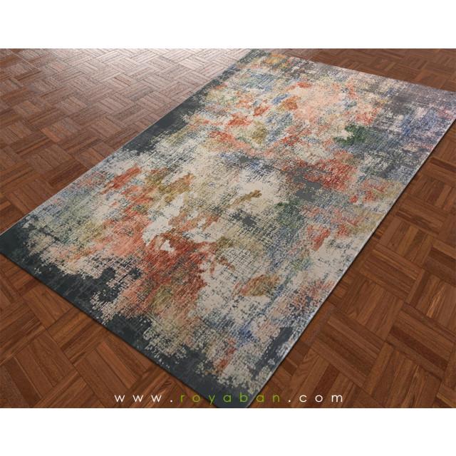فرش مدرن طرح آبرنگی
