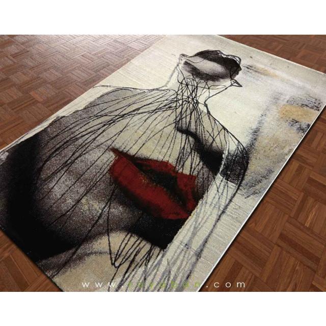 فرش فانتزی 6 متری مدل صورت