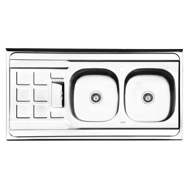 سینک استیل روکار ایلیا استیل مدل 3021