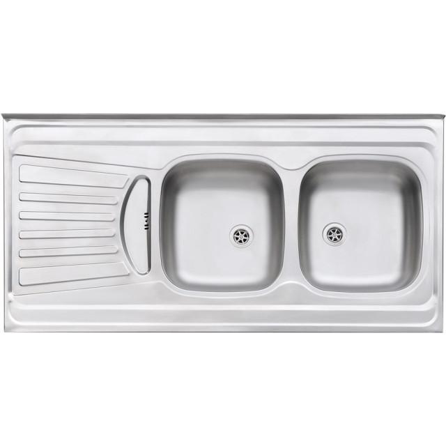 سینک استیل روکار استیل البرز مدل 260/60