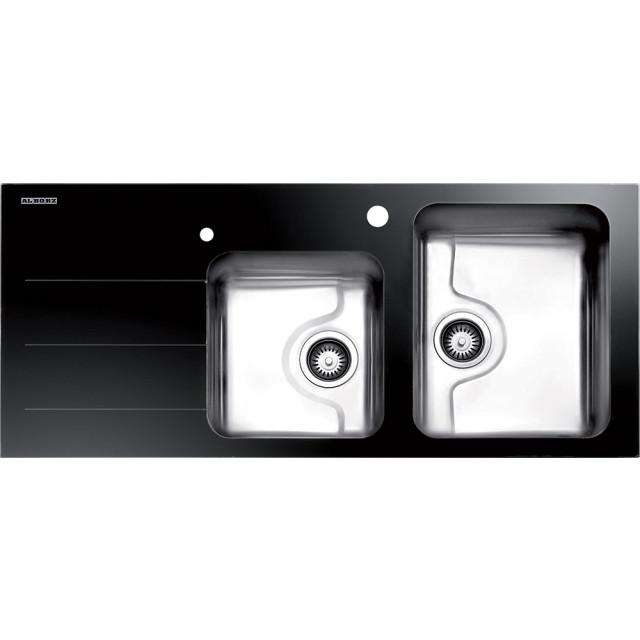 سینک استیل توکار استیل البرز مدل کریستال