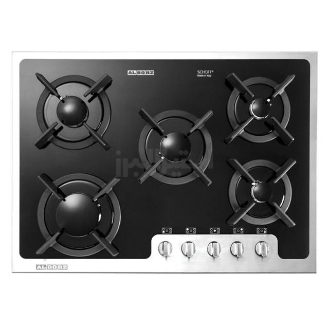 اجاق گاز شیشه ای رومیزی استیل البرز مدل G-5701S