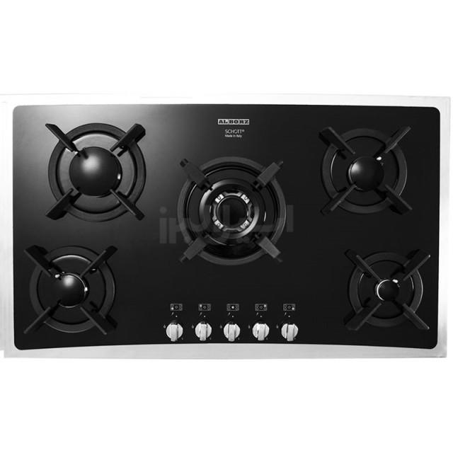 اجاق گاز شیشه ای رومیزی استیل البرز مدل G-5904S