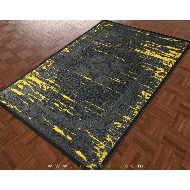 فرش وینتیج توسی و زرد