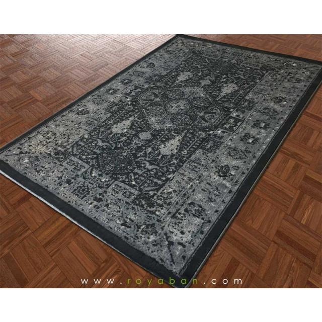 فرش شنل وینتیج  1.5 متری کد 2023 نقره ای