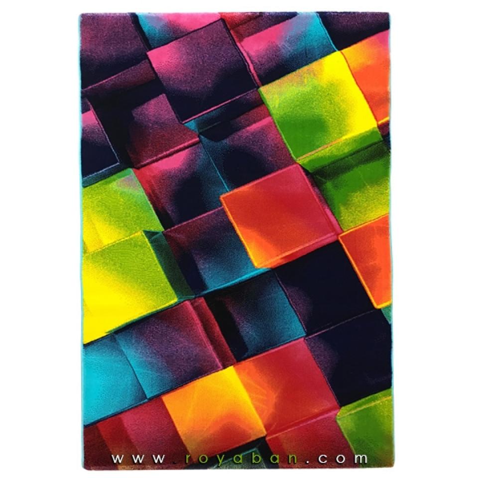 فرش سه بعدی 1.5 متری مدل مکعب کد 1356
