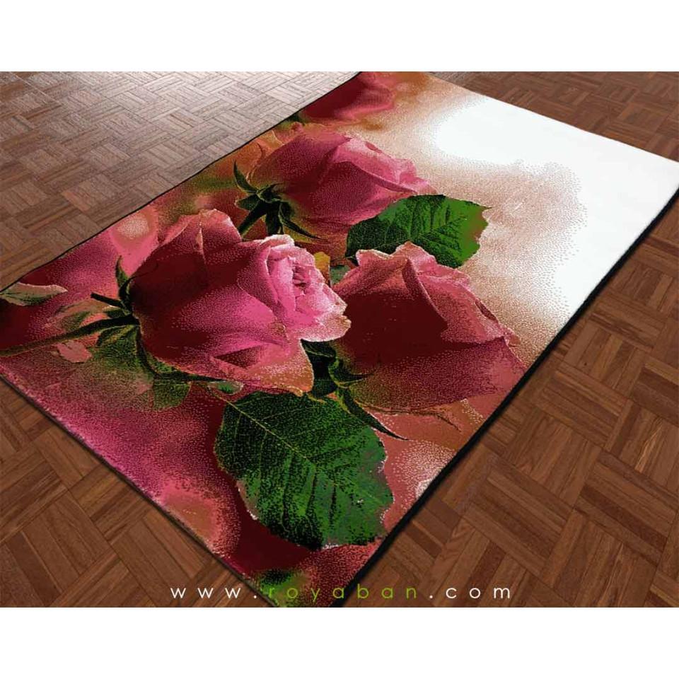 فرش فانتزی 4 متری مدل رز