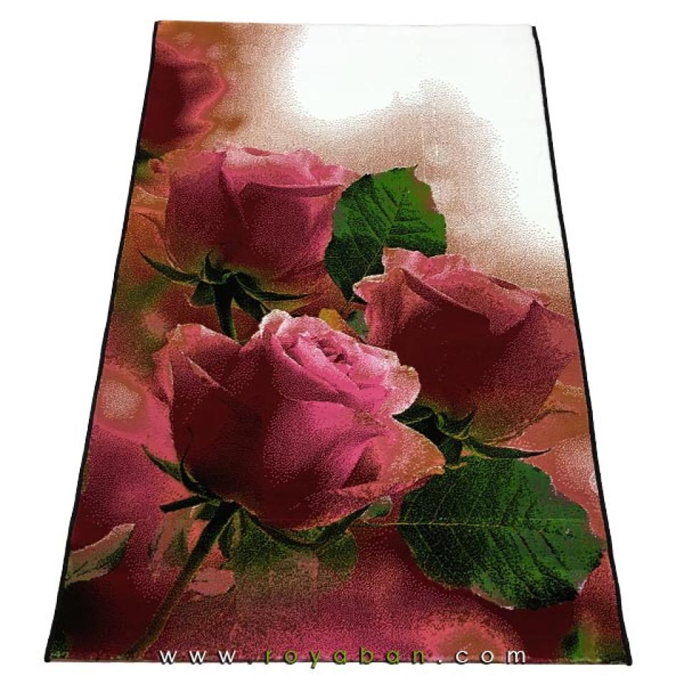 فرش فانتزی 4 متری مدل رز