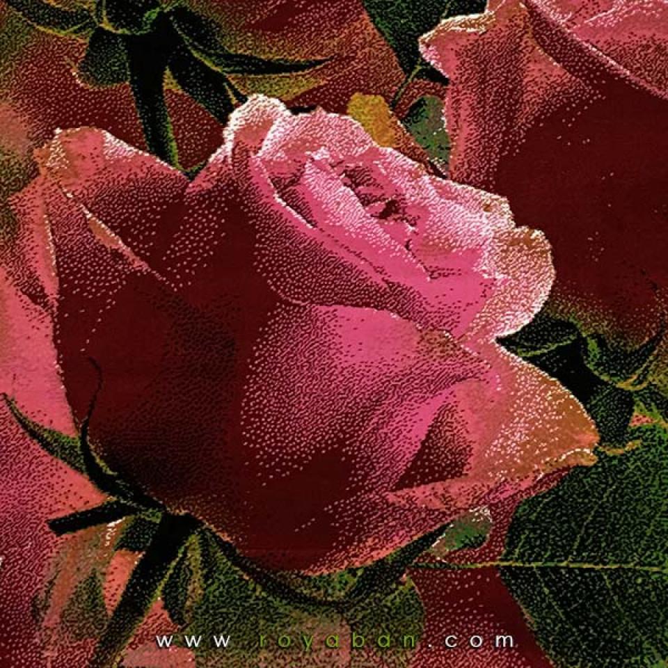 فرش فانتزی 1.5 متری مدل رز