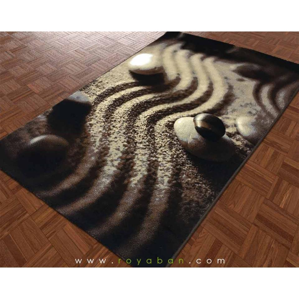 فرش سه بعدی 4 متری مدل باغ ذن