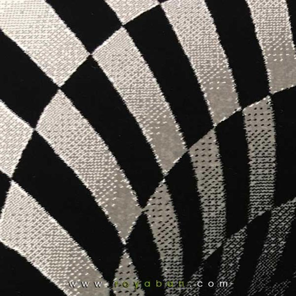 فرش سه بعدی 6 متری مدل سیاهچاله (سیاه و سفید)