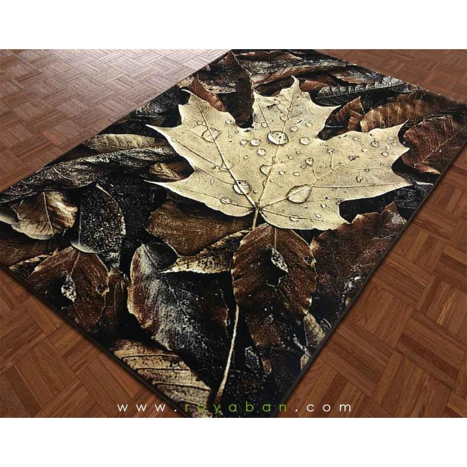 فرش سه بعدی 1.5 متری مدل برگ