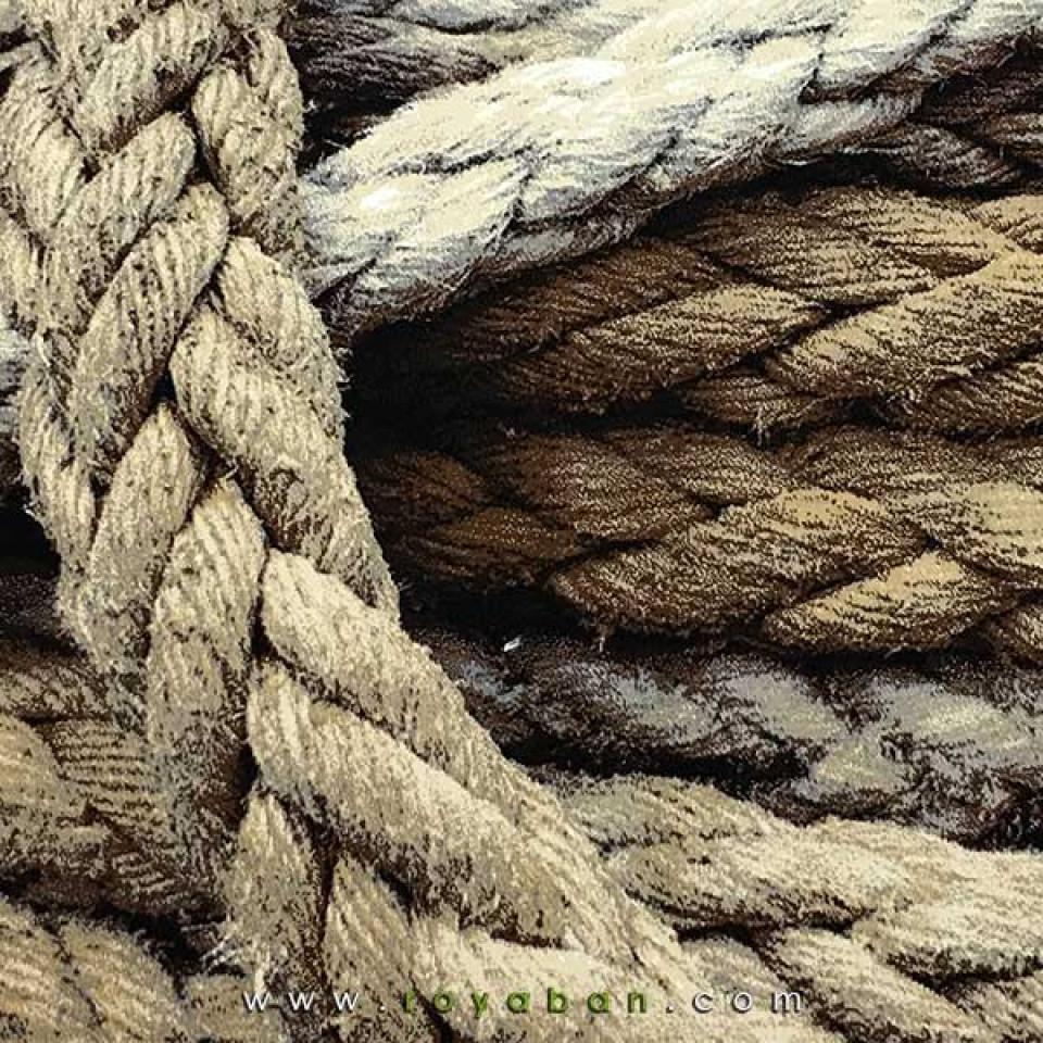 فرش سه بعدی 1.5 متری مدل طناب
