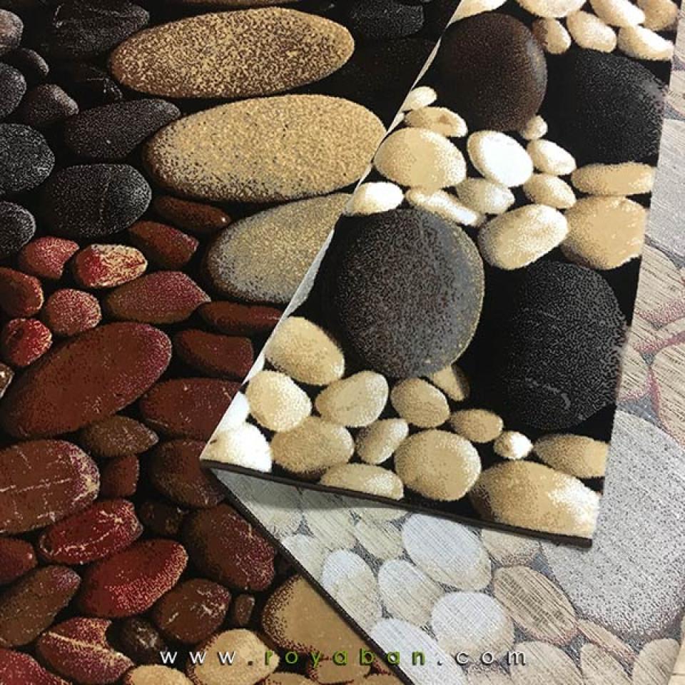 فرش سه بعدی 4 متری مدل سنگریزه