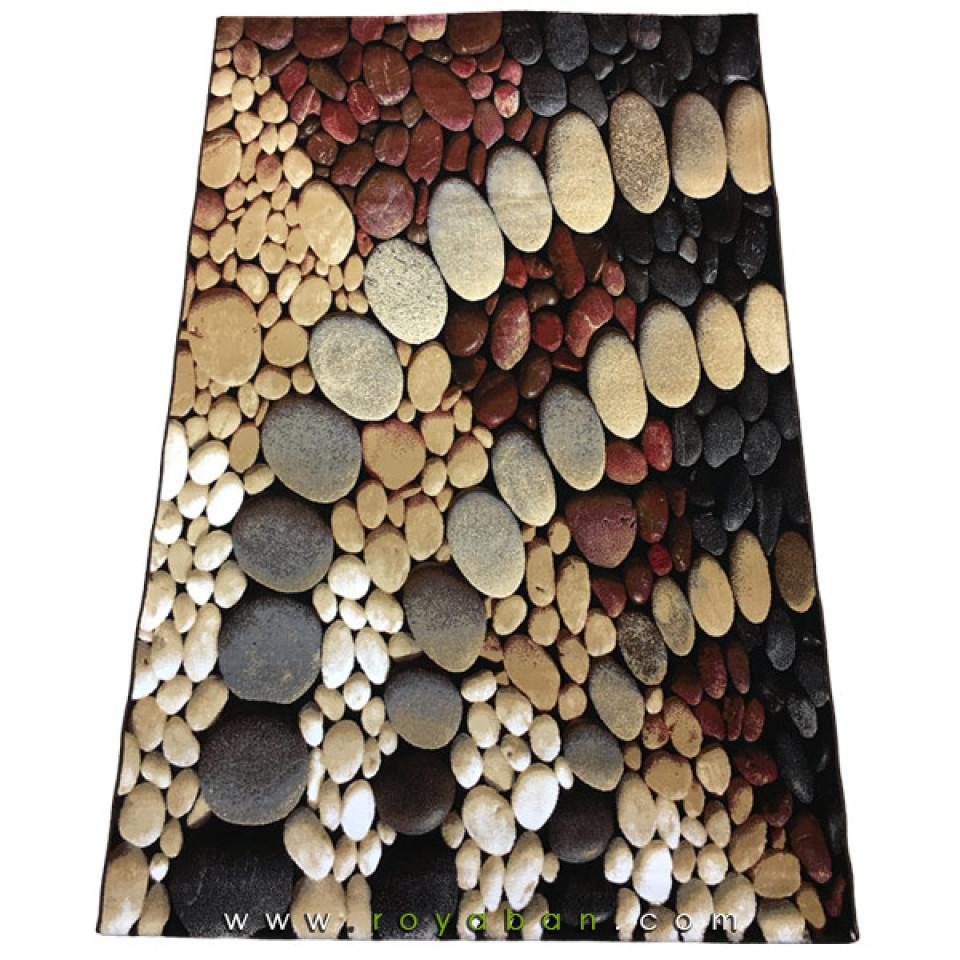 فرش سه بعدی 4 متری مدل سنگریزه