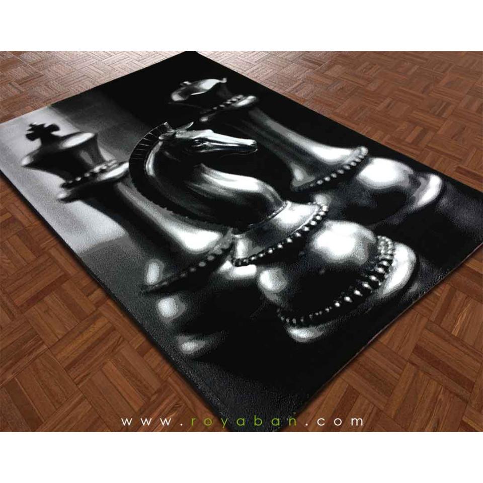 فرش سه بعدی 1.5 متری مدل شطرنج