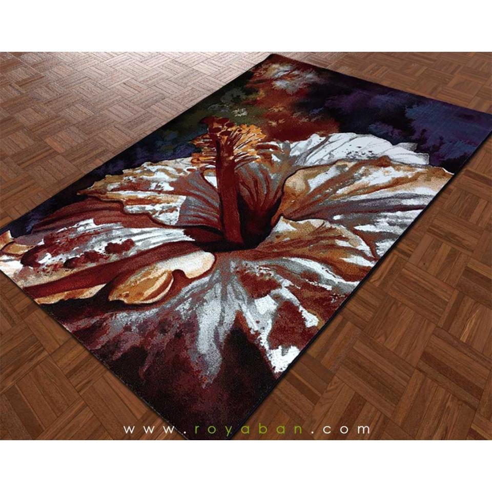 فرش مدرن چهارمتری مدل گل