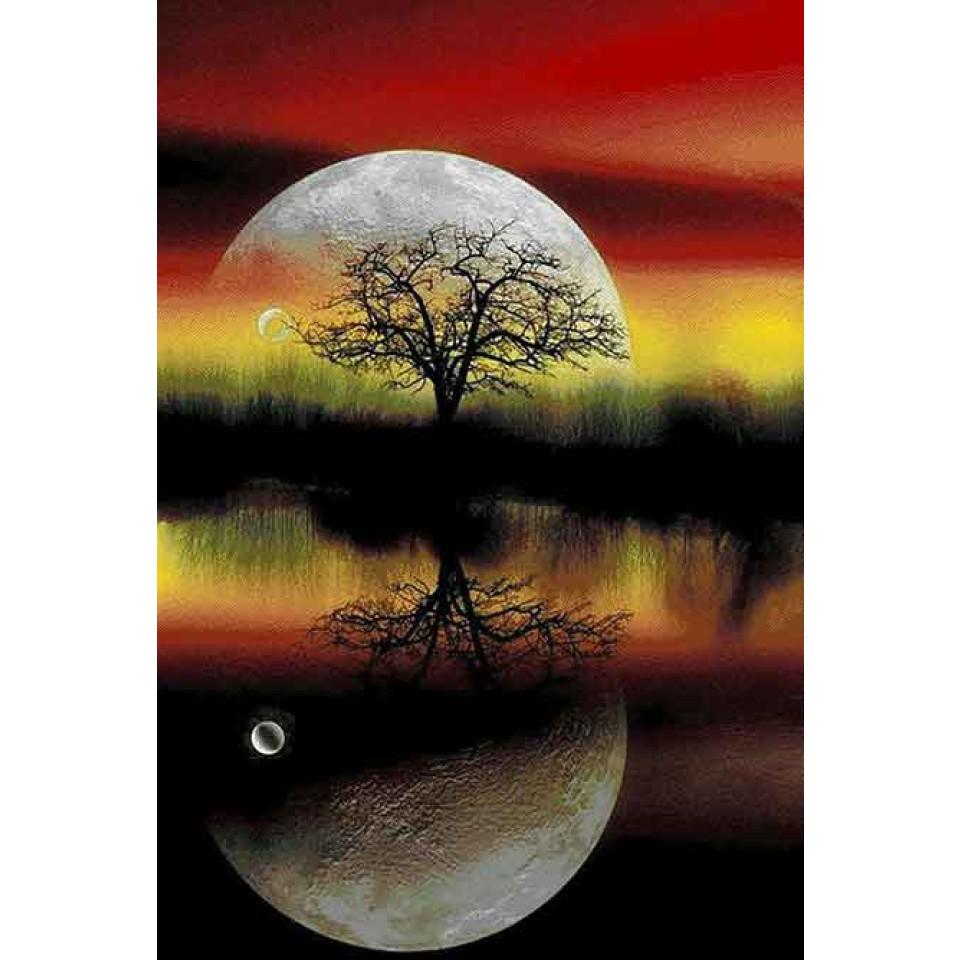 فرش فانتزی 4 متری مدل ماه