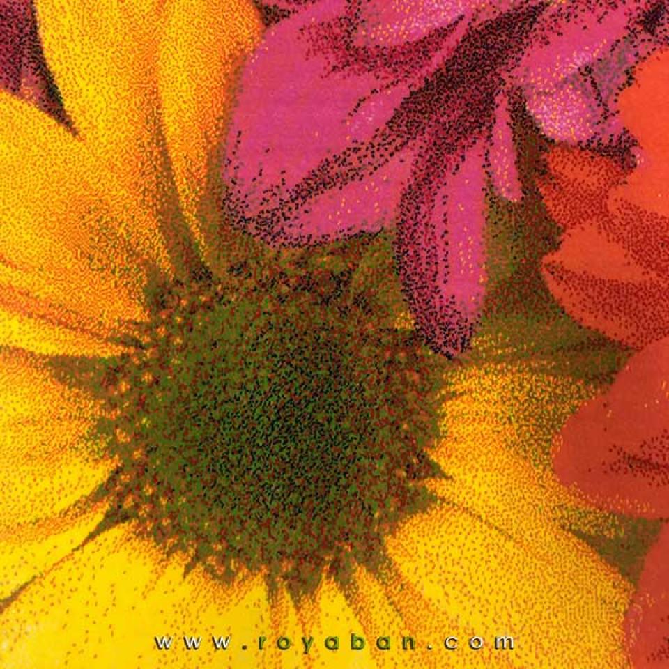 فرش سه بعدی 4 متری ساوین مدل گلسار