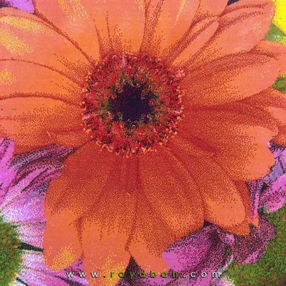 فرش سه بعدی 4 متری ساوین مدل گلسار