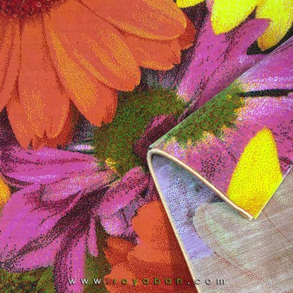 فرش سه بعدی 6 متری ساوین مدل گلسار