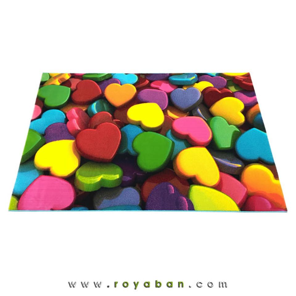 فرش سه بعدی 1.5 متری ساوین مدل قلب