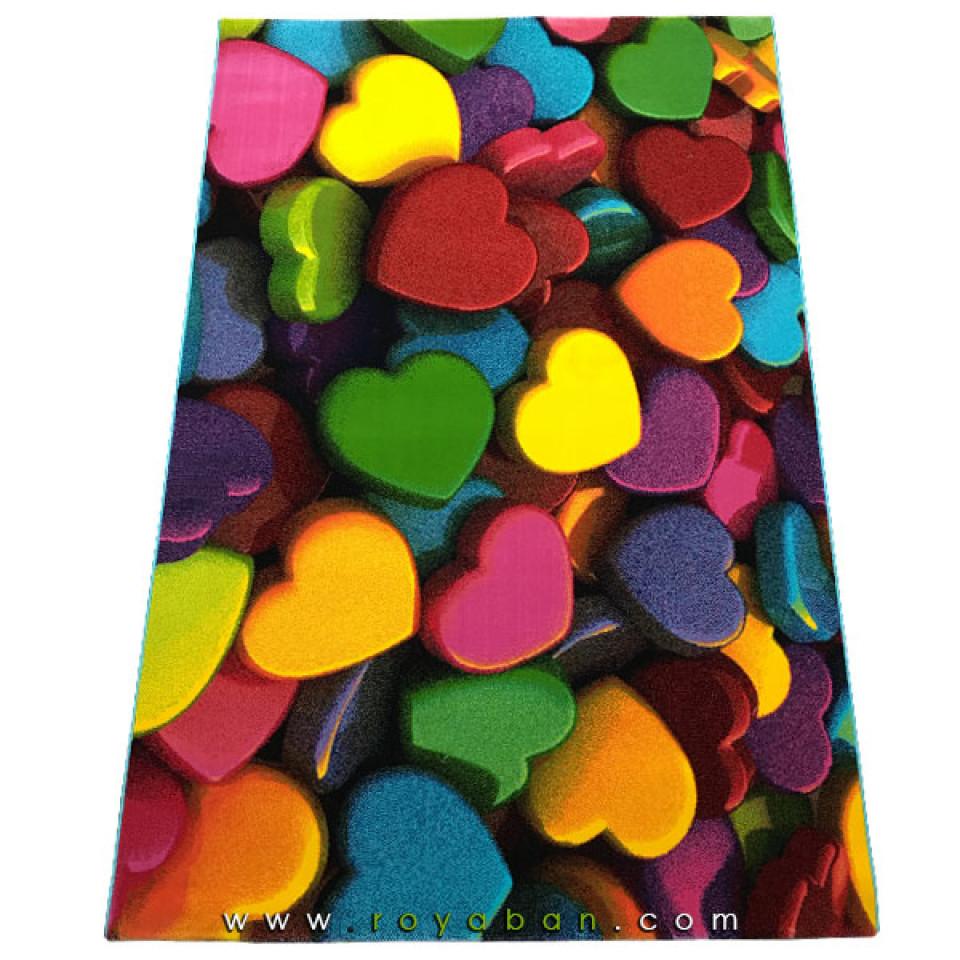 فرش سه بعدی 4 متری ساوین مدل قلب