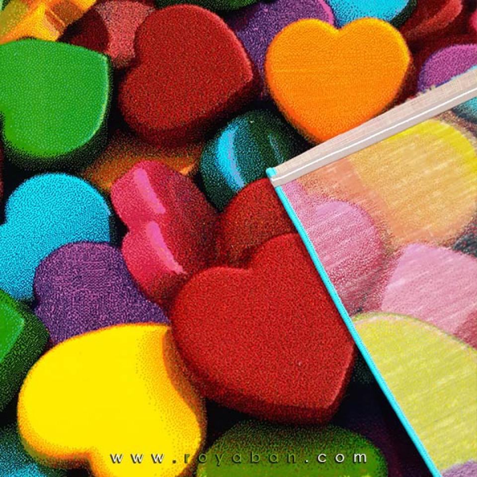 فرش سه بعدی 1.5 متری ساوین مدل قلب