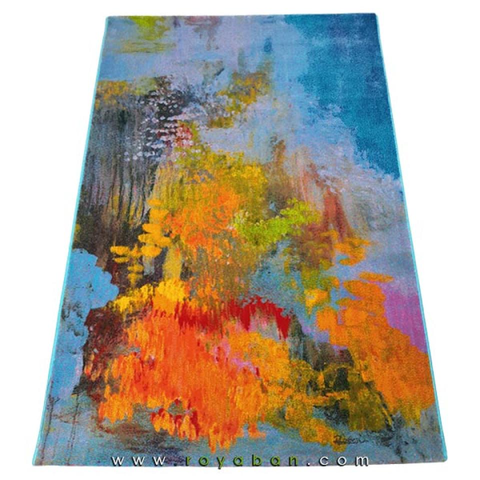 فرش سه بعدی 4 متری ساوین مدل برکه