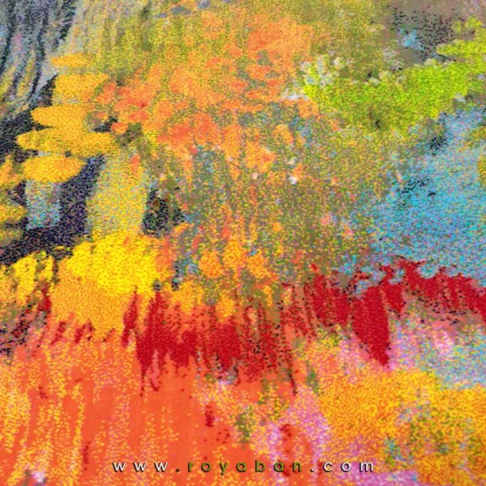 فرش سه بعدی 6 متری ساوین مدل برکه