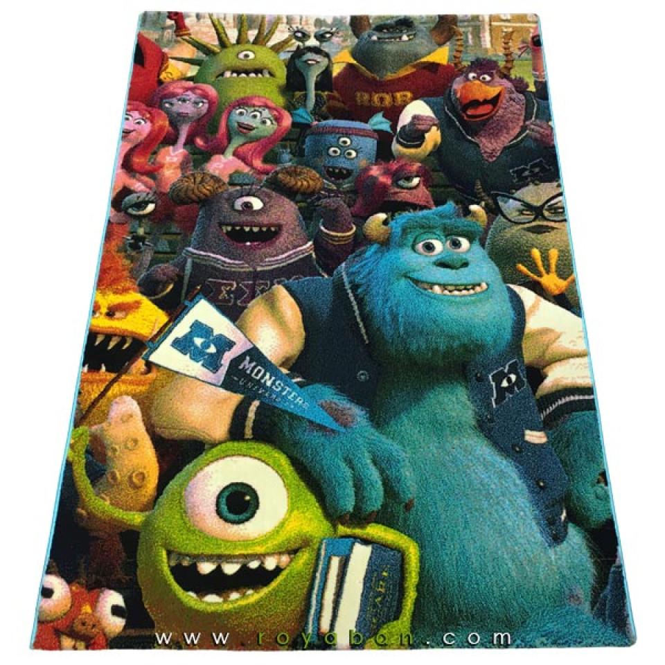 فرش سه بعدی 1.5 متری ساوین مدل شرکت هیولاها