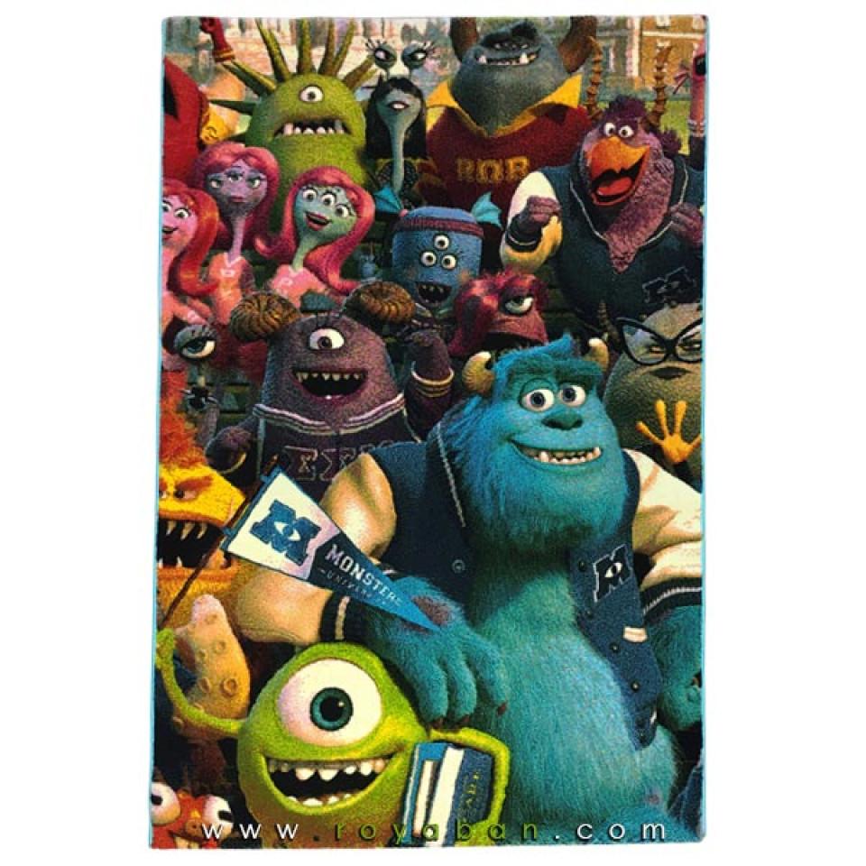 فرش سه بعدی 4 متری ساوین مدل شرکت هیولاها